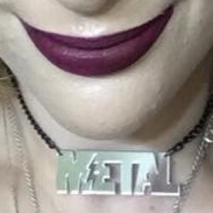 Metal acrylic pendant Necklace